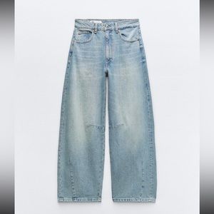 Zara TRF Baggy Balloon Barrel Jeans - Current Season 12
